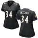 Game Black Women's Keaton Mitchell Baltimore Ravens Jersey