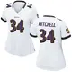 Game White Women's Keaton Mitchell Baltimore Ravens Jersey