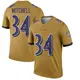 Legend Gold Men's Keaton Mitchell Baltimore Ravens Inverted Jersey