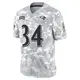 Limited Arctic Camo Men's Keaton Mitchell Baltimore Ravens 2024 Salute to Service Jersey