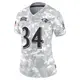 Limited Arctic Camo Women's Keaton Mitchell Baltimore Ravens 2024 Salute to Service Jersey