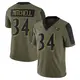 Limited Olive Youth Keaton Mitchell Baltimore Ravens 2021 Salute To Service Jersey