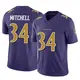 Limited Purple Men's Keaton Mitchell Baltimore Ravens Vapor F.U.S.E. Jersey