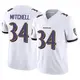 Limited White Men's Keaton Mitchell Baltimore Ravens Vapor F.U.S.E. Jersey