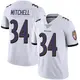 Limited White Youth Keaton Mitchell Baltimore Ravens Vapor Untouchable Jersey